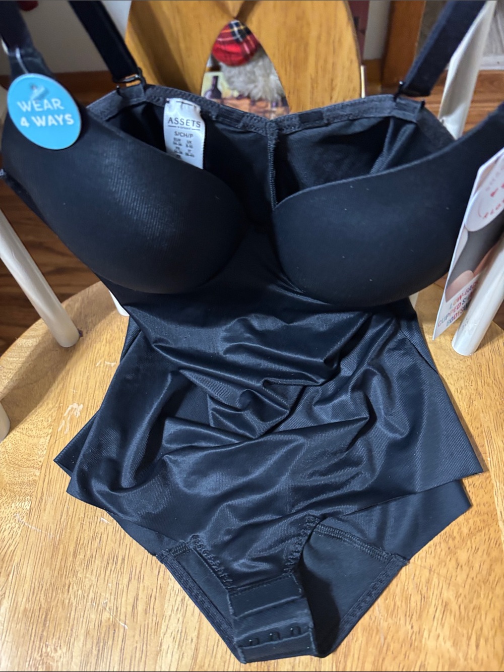 Assets by Spanx Black Wear-4-Ways Shaping Bodysuit - Picture 7 of 7